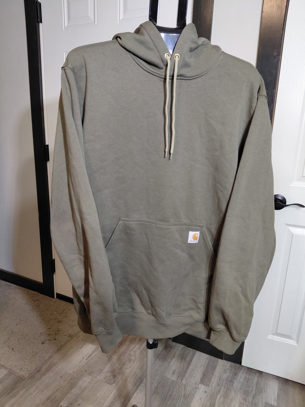 NEW Carhartt Men's Loose Fit Olive Green Hooded Sweatshirt SIZE LARGE